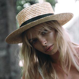 Lack of Color -The Summer Spencer Straw Boater Hat